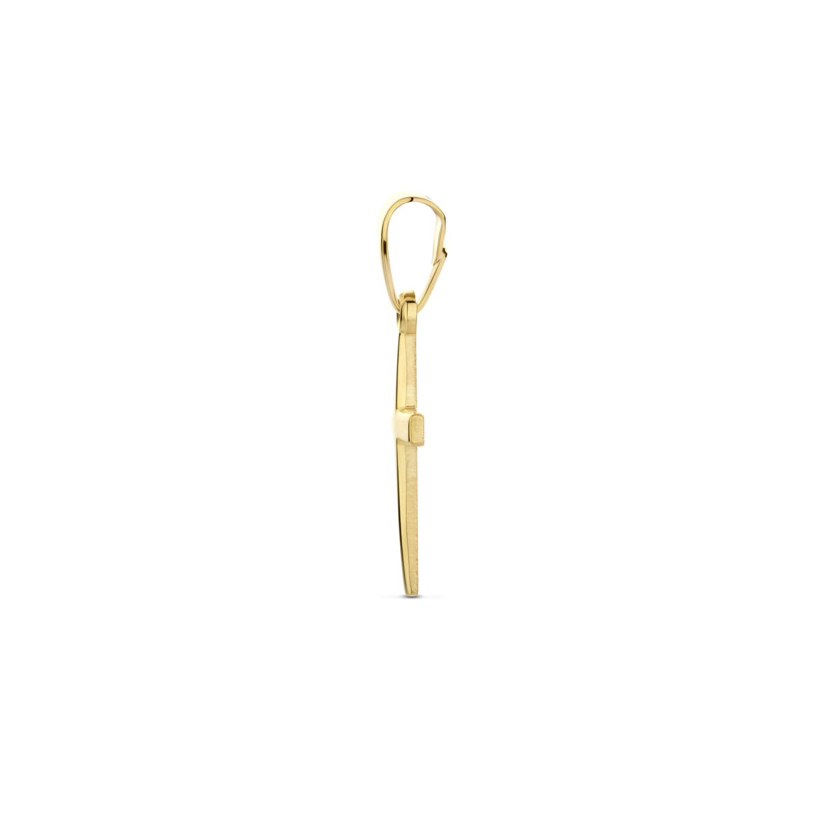 14k geelgouden kruis hanger – klassiek symbool in verfijnd formaat