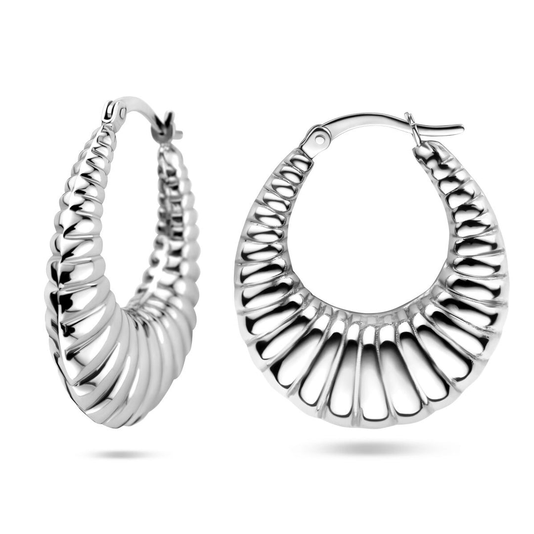 Zilveren oorringen gerhodineerd – 29 mm