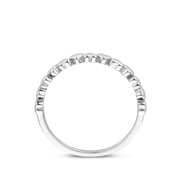 Gerhodineerd 925 zilveren ring met hartje