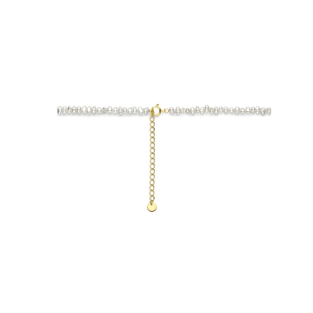 Verguld zilveren collier met parels – 925 zilver