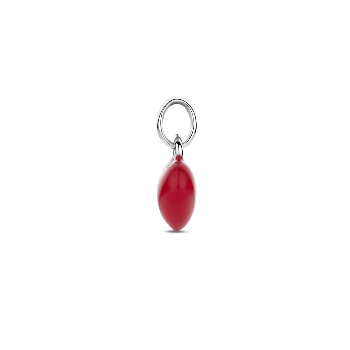 Zilveren kinder hanger hartje gerhodineerd 8x6mm