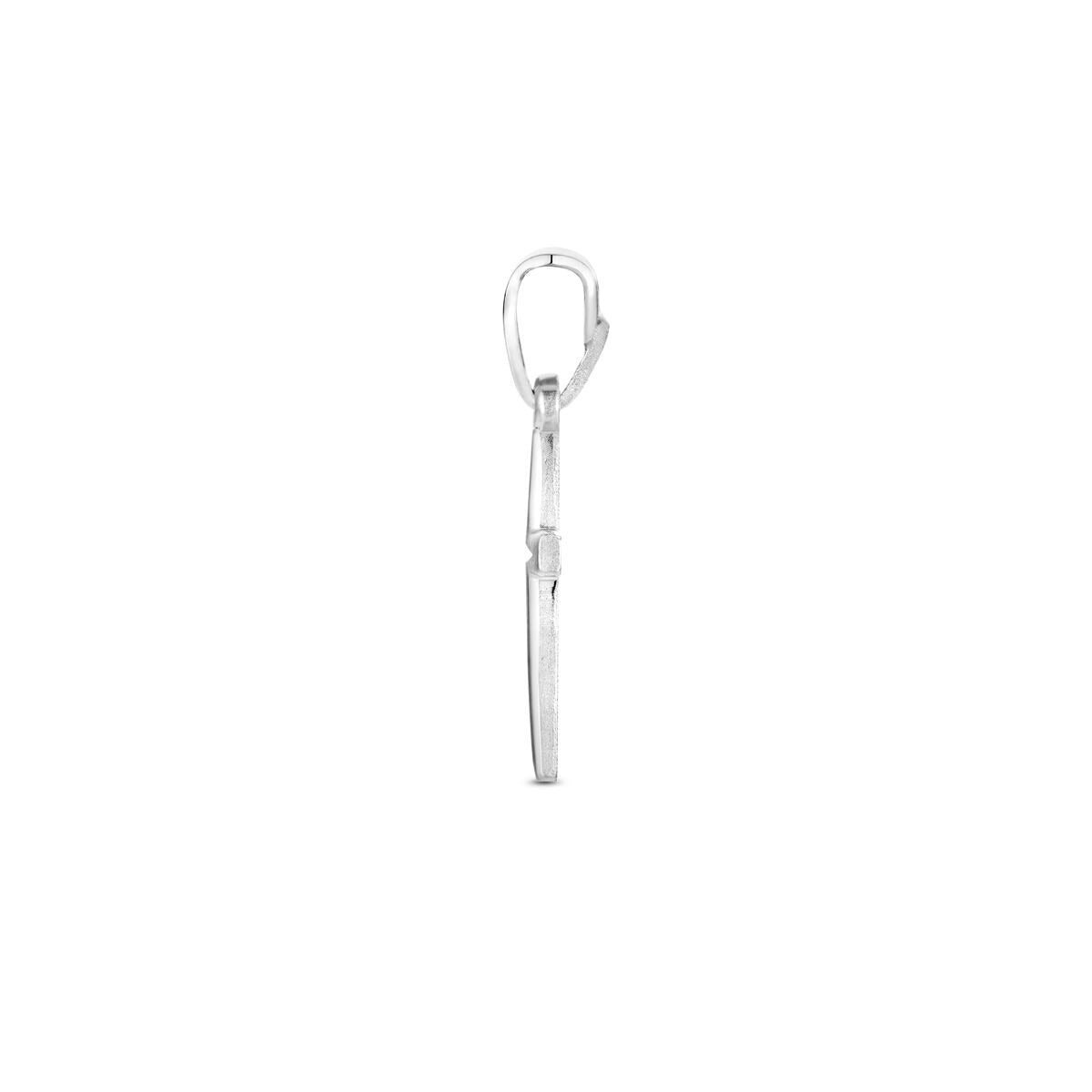 Zilveren kruis hanger – gerhodineerd 925 zilver