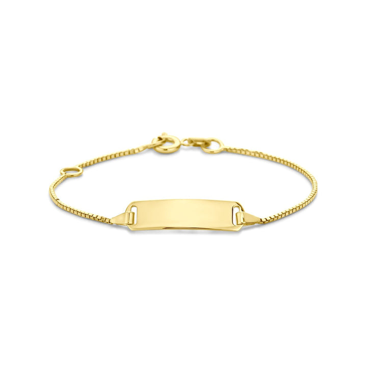 Gouden baby graveerarmband – 14k geelgoud