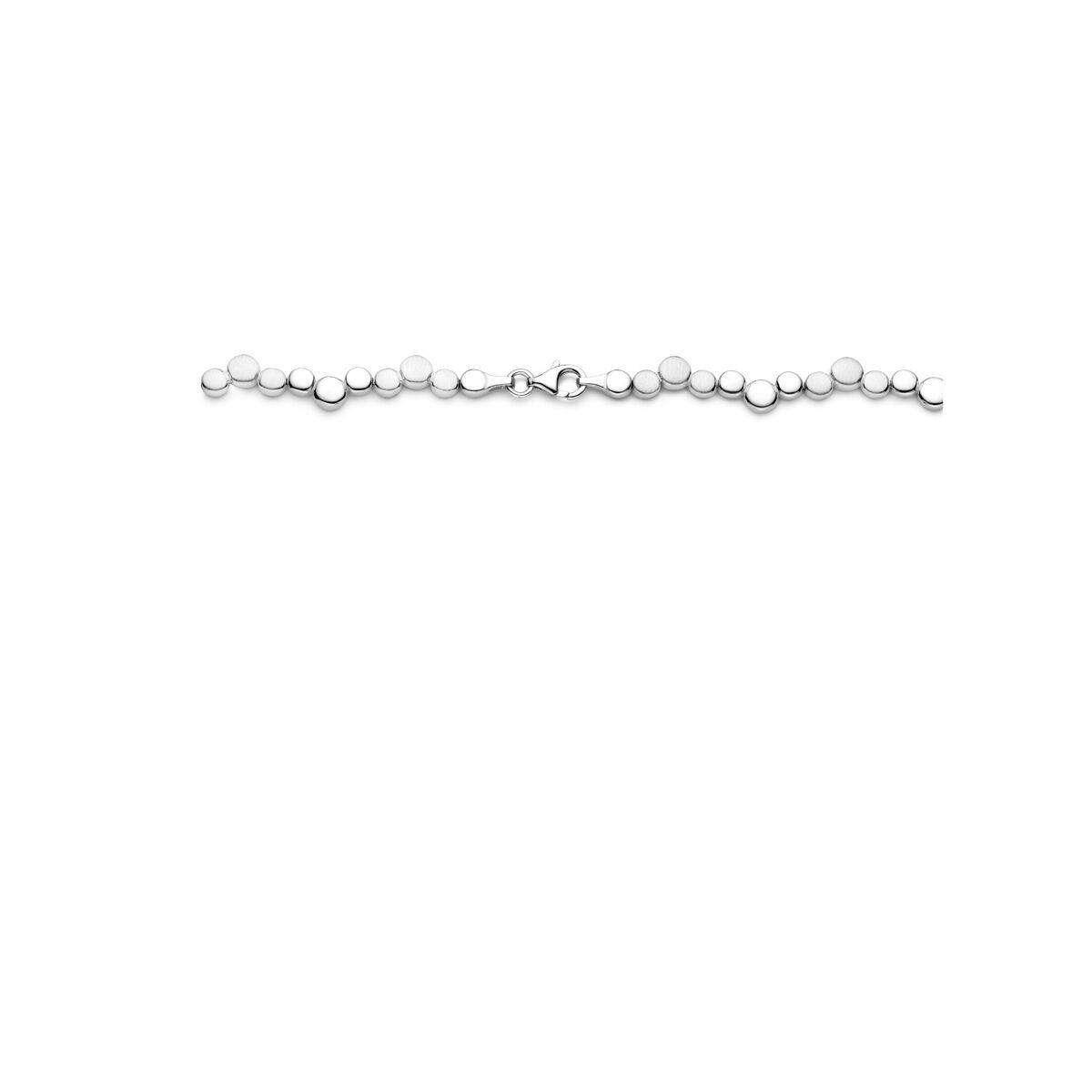 Zilveren ketting met hartjes – Gerhodineerd 925 zilver 7,5 mm 45 cm