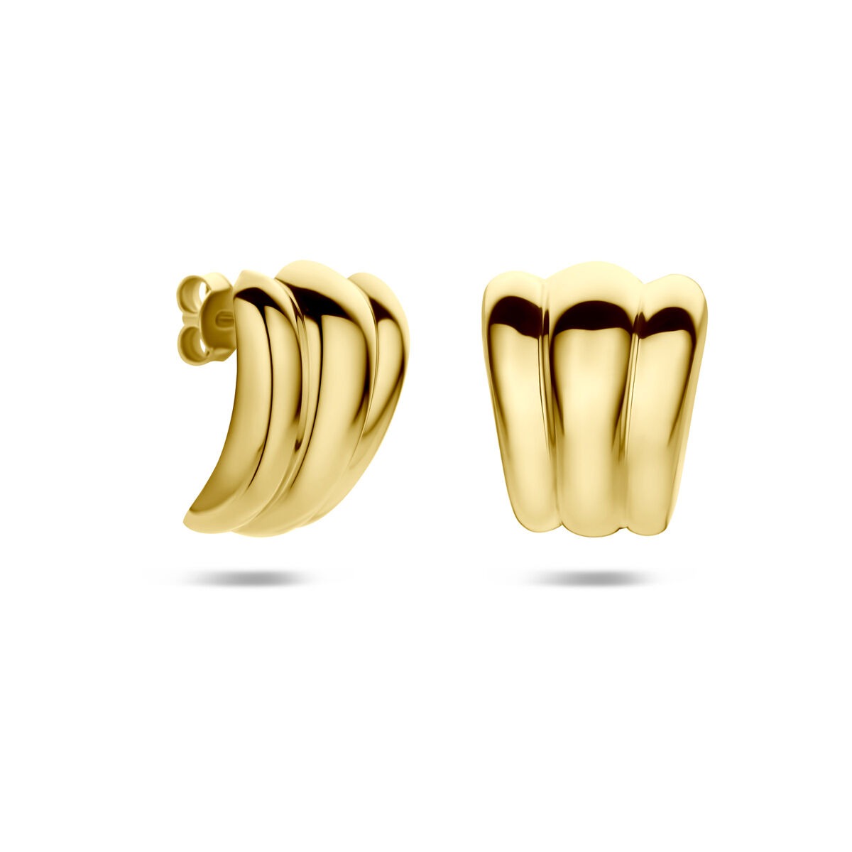 Verguld 925 Zilveren Stekeroorbellen 20,5 x 16,5 mm Dames