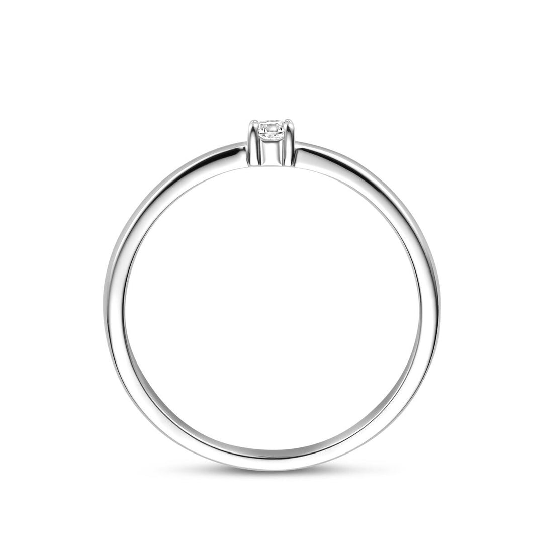 Zilveren ring met zirkonia – solitaire setting