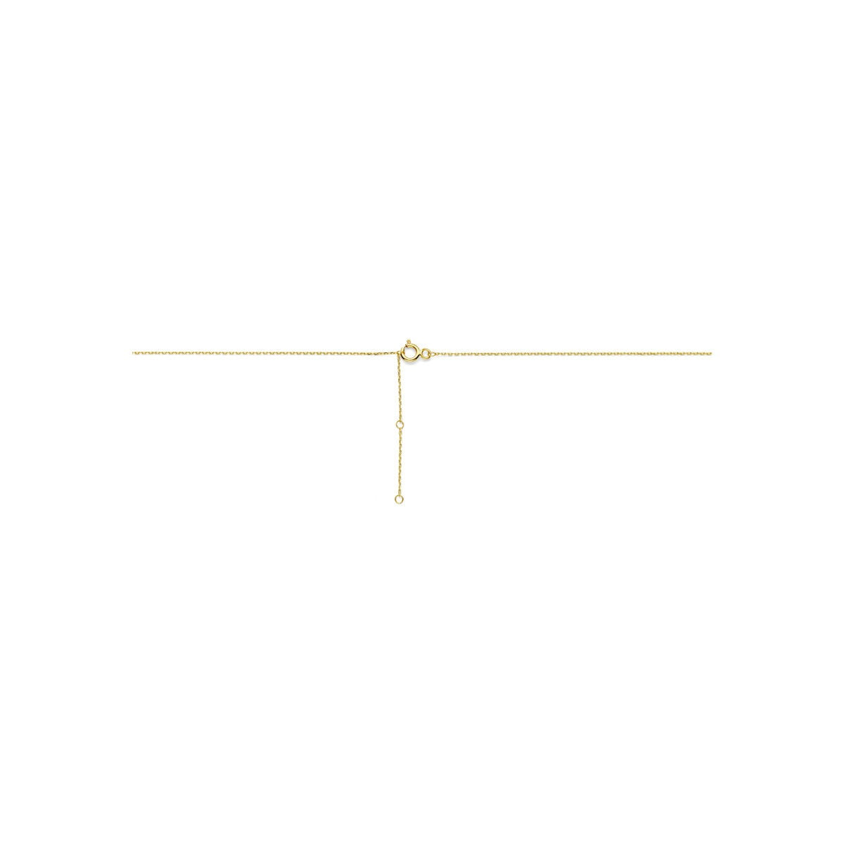 9k geelgouden ketting met witte parel