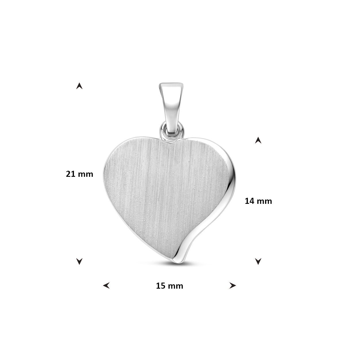 Zilveren graveerhanger hart – persoonlijk symbool van liefde