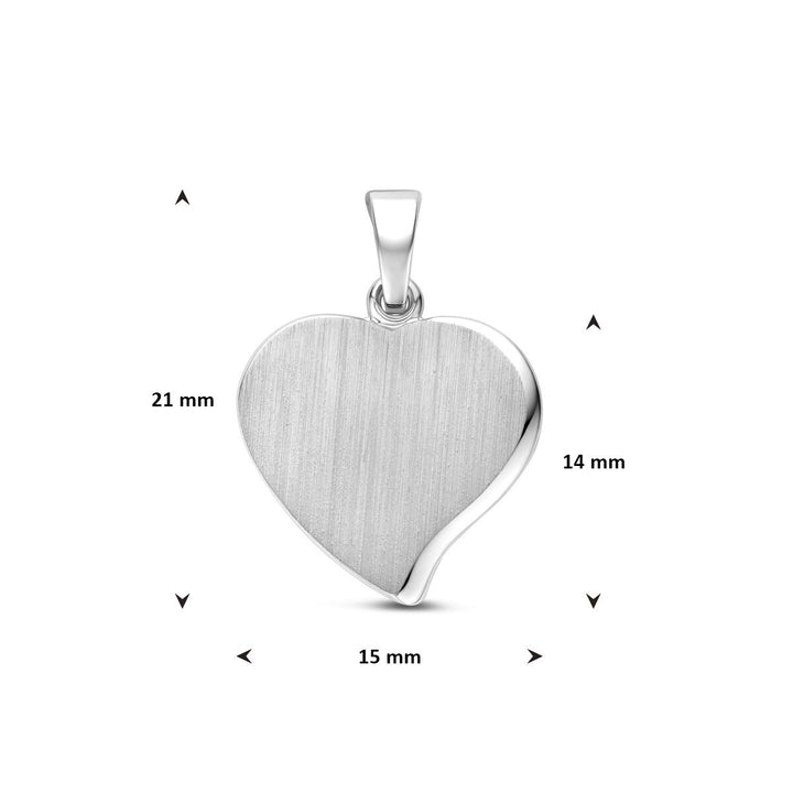 Zilveren graveerhanger hart – persoonlijk symbool van liefde