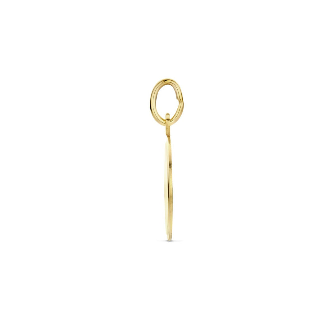 9k Gele Graveerhanger