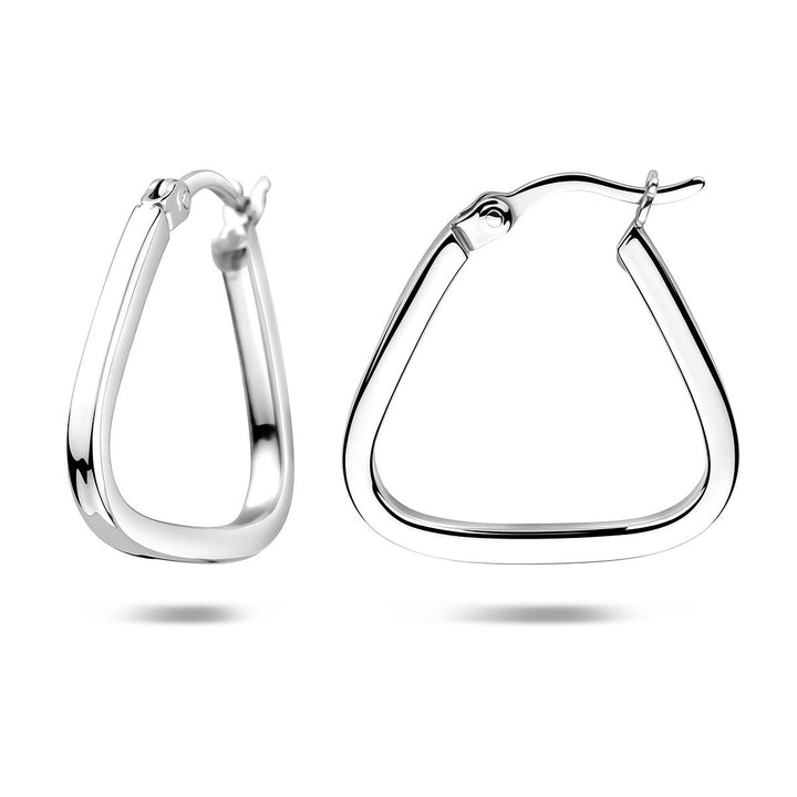 Zilveren oorringen gerhodineerd – tijdloze dames oorringen met verfijnde afwerking