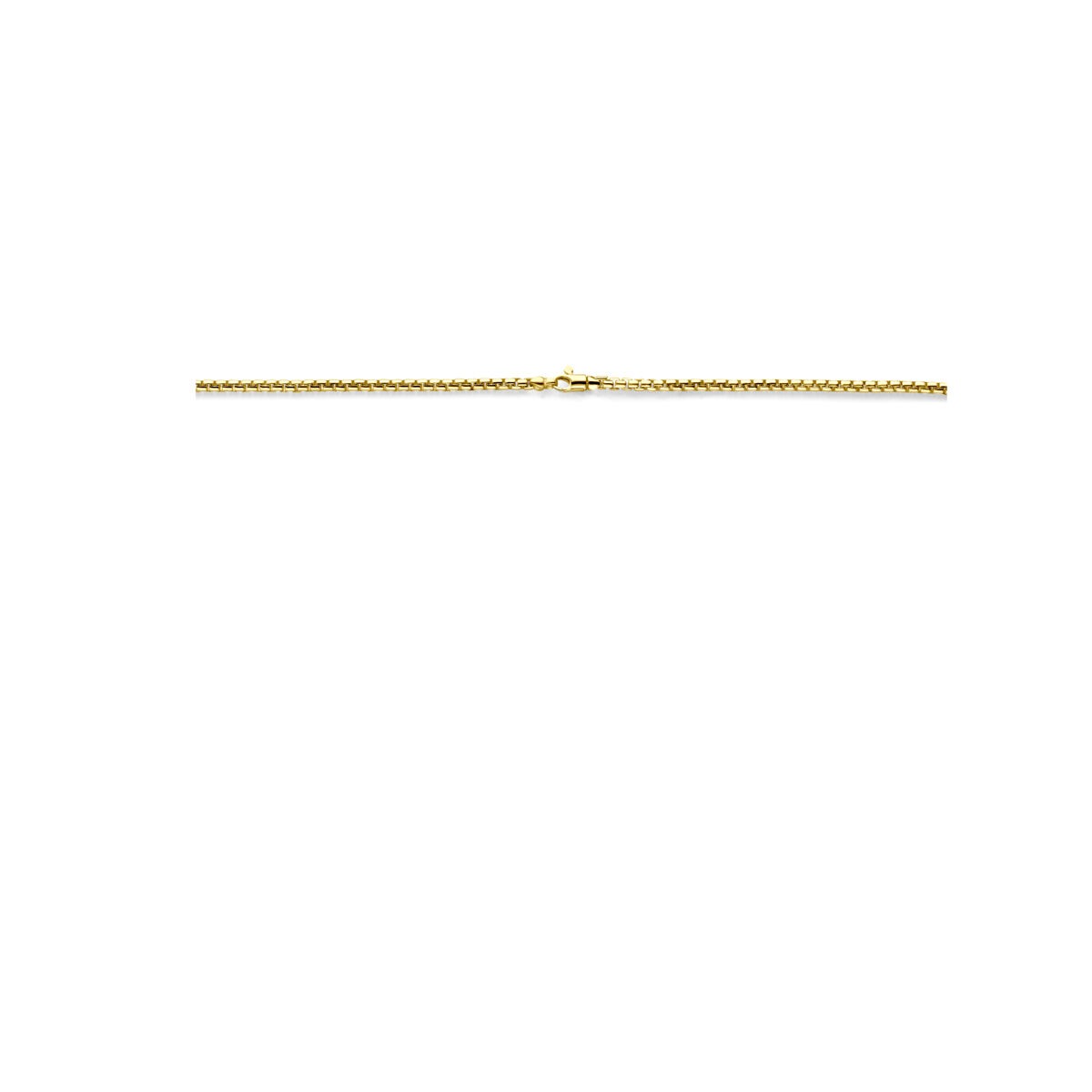 14k geelgouden collier met zilveren kern – Zilgold