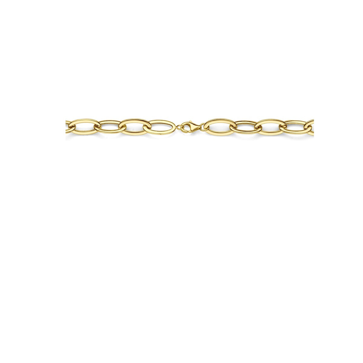 14k Geelgouden ankerketting met karabijnsluiting