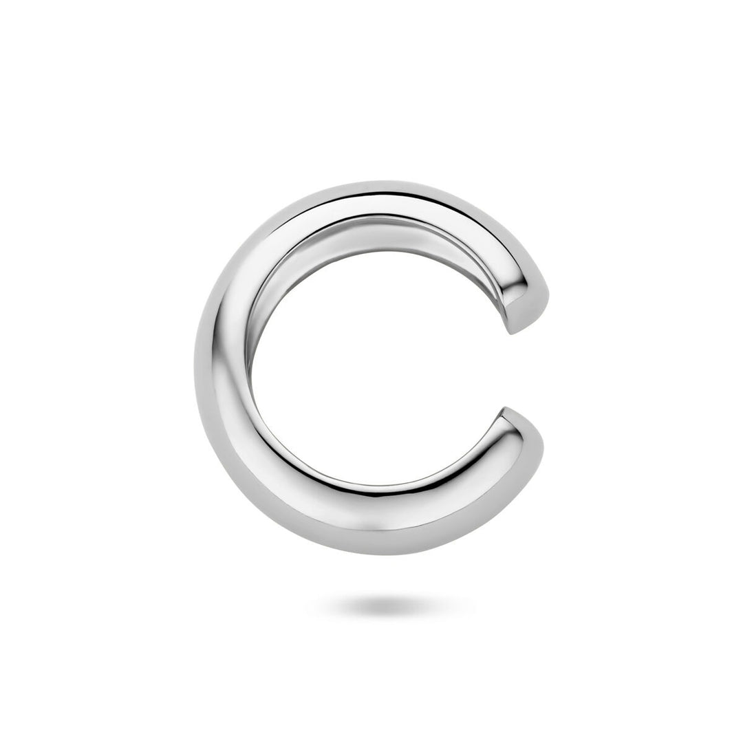 Zilveren earcuff – gerhodineerd 925 zilver (per stuk)