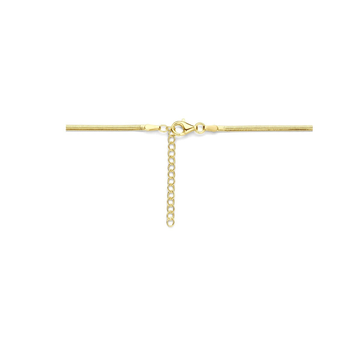 Gourmette ketting verguld – 925 zilver met geelgouden plating, 2 mm