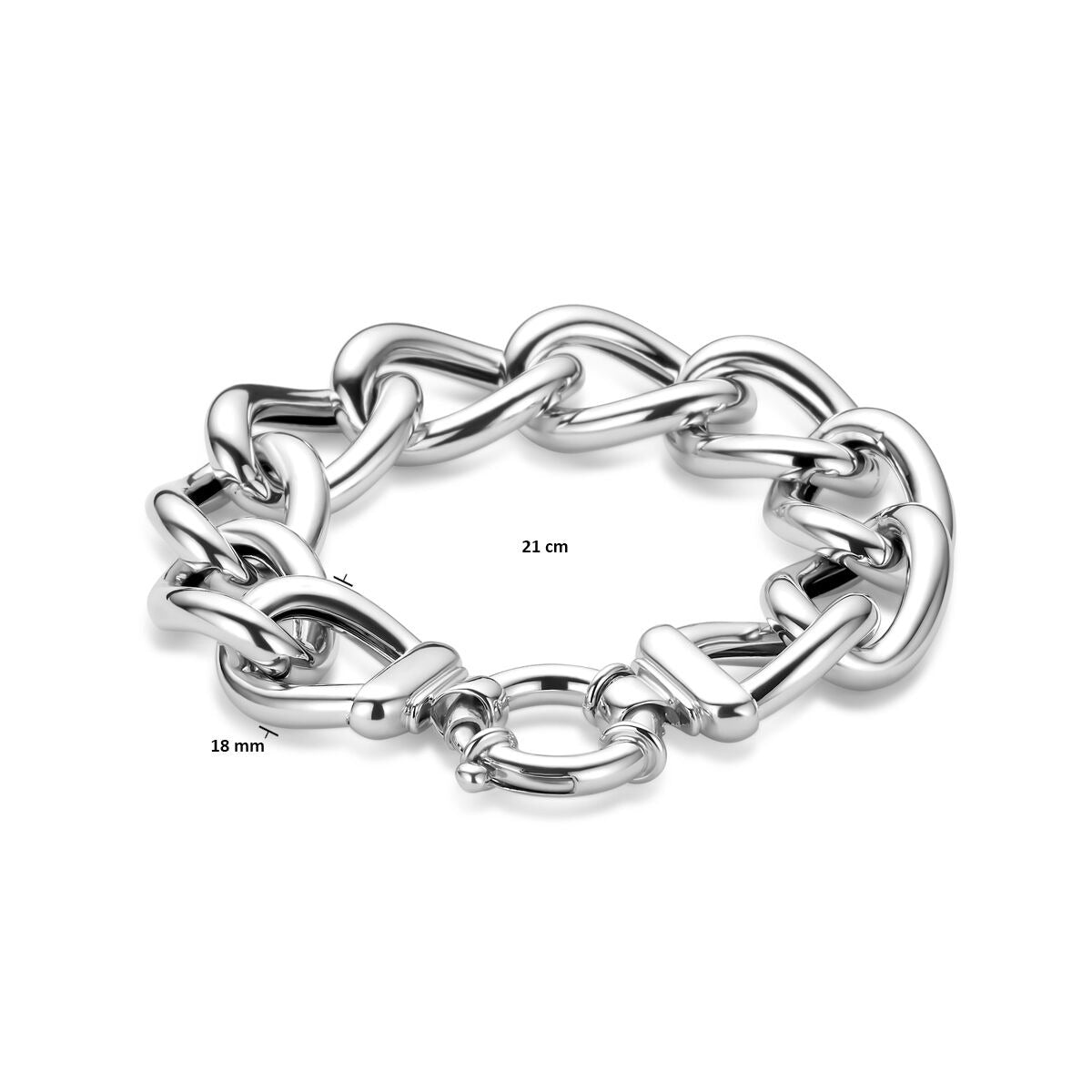 925 Gerhodineerd Zilveren Armband Gourmette
