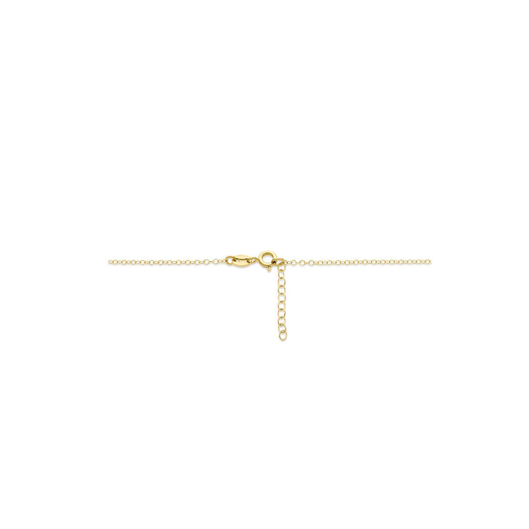 14k geelgouden armband met veerringsluiting