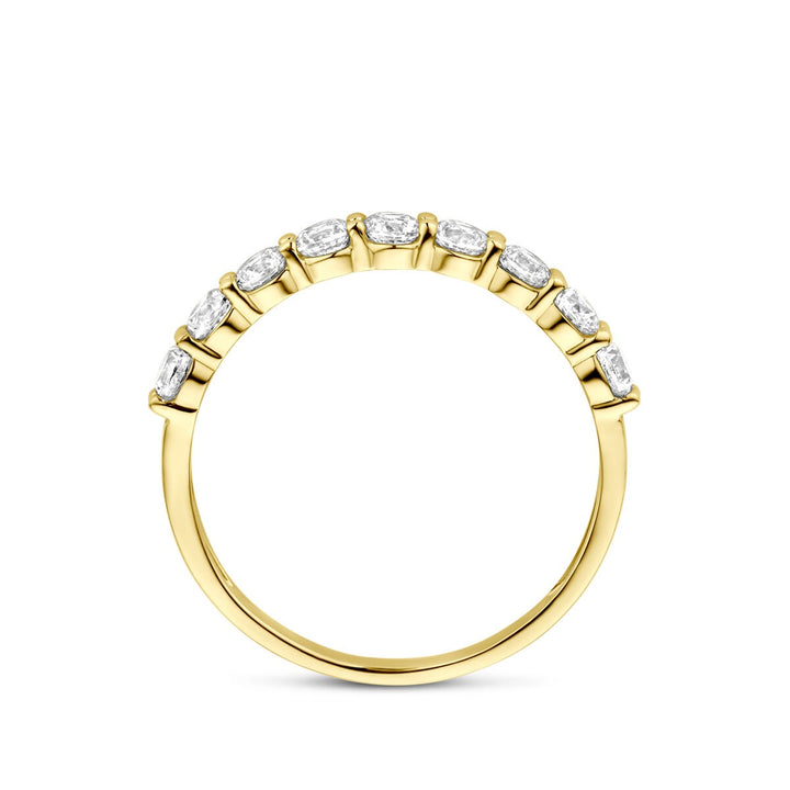 Gouden ring met zirkonia – 14k geelgoud