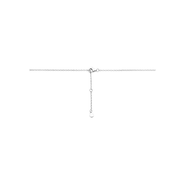 Zilveren ketting met zirkonia – gerhodineerd 925 zilver