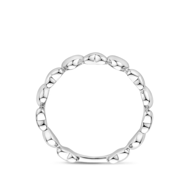 Gerhodineerd 925 zilveren ring met hartje