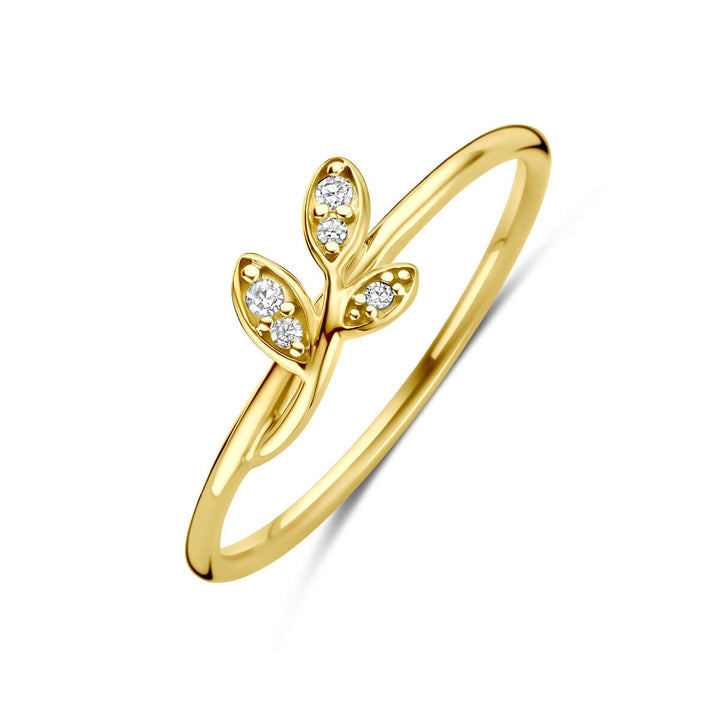 Gouden ring met diamant – 14k