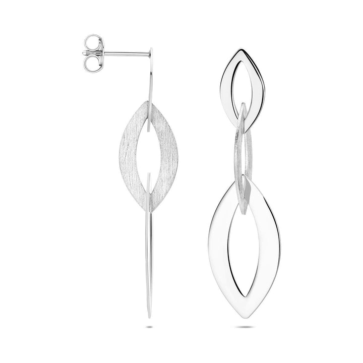 Gerhodineerde 925 zilveren oorhangers
