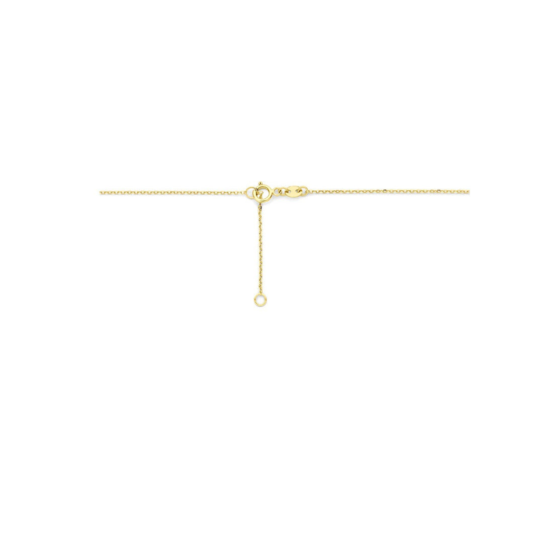14k geelgouden bolletjes collier