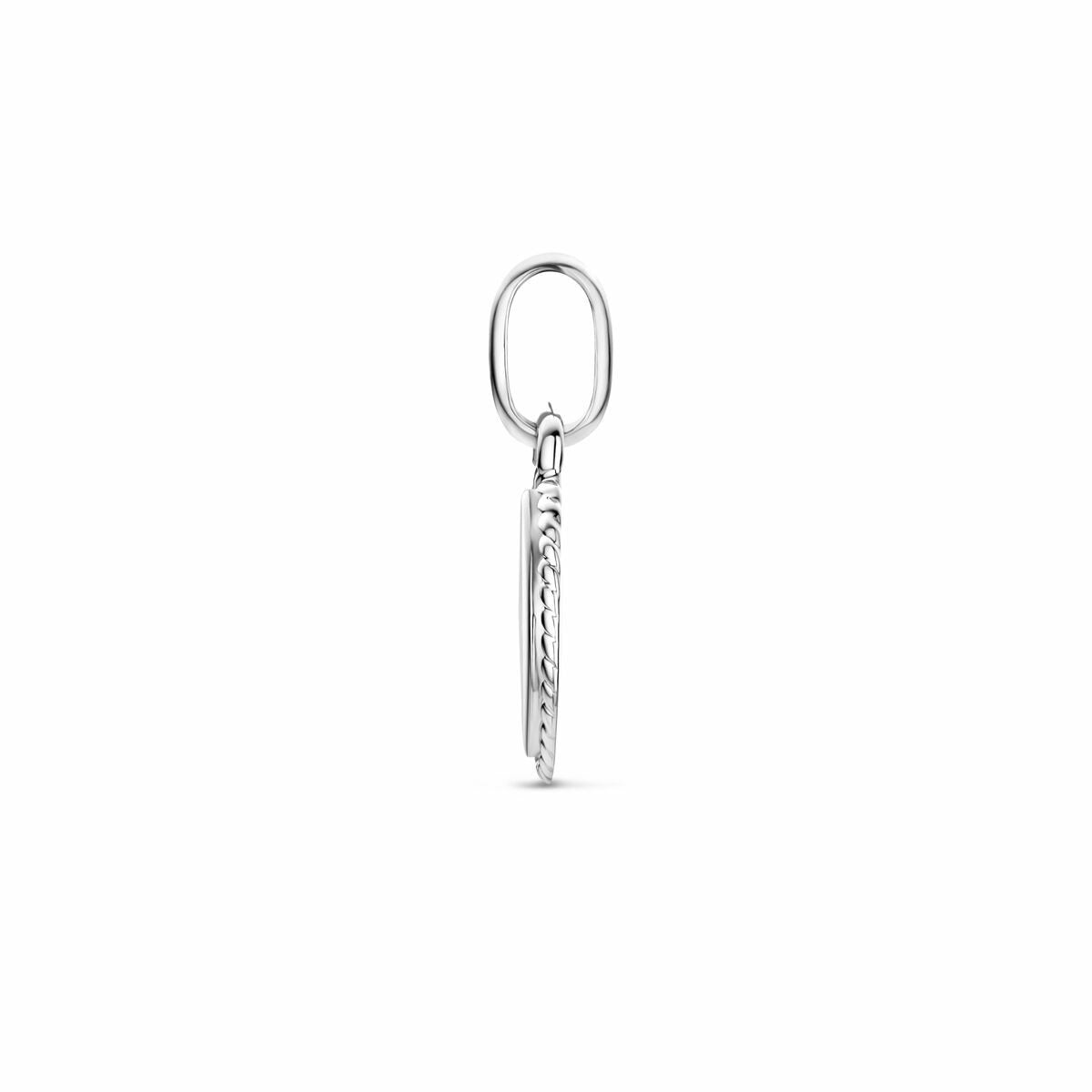 Gerhodineerd Zilveren Graveerhanger Ovaal – 21mm