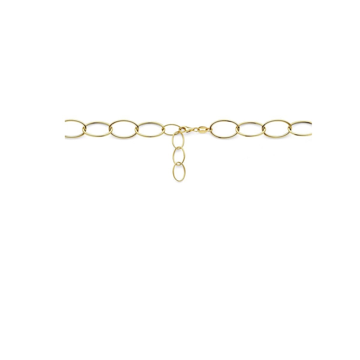 14k Geelgouden anker collier dames