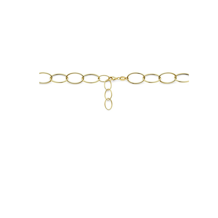 14k Geelgouden anker collier dames