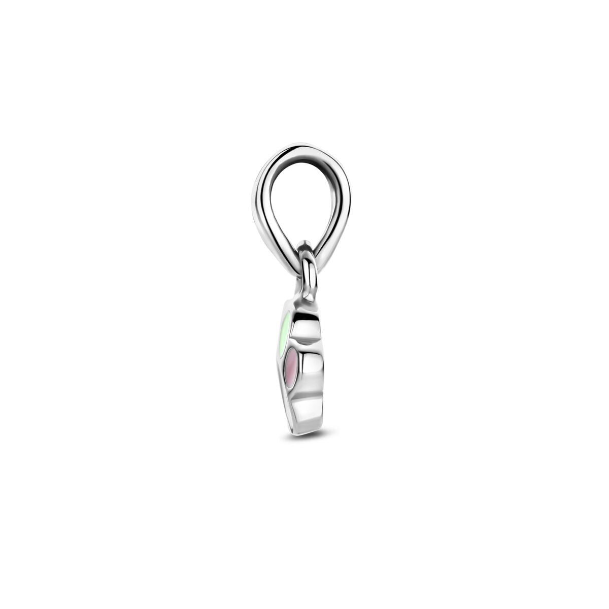 Zilveren hanger met emaille hondenpoot – gerhodineerd 925 zilver
