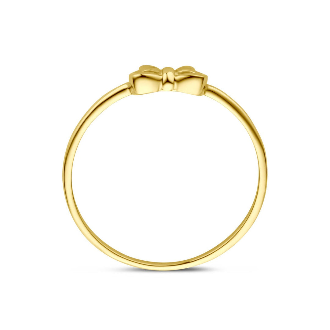 14k geelgouden ring met strik