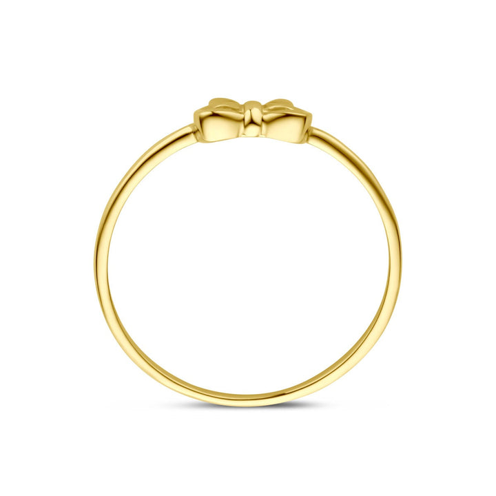 14k geelgouden ring met strik