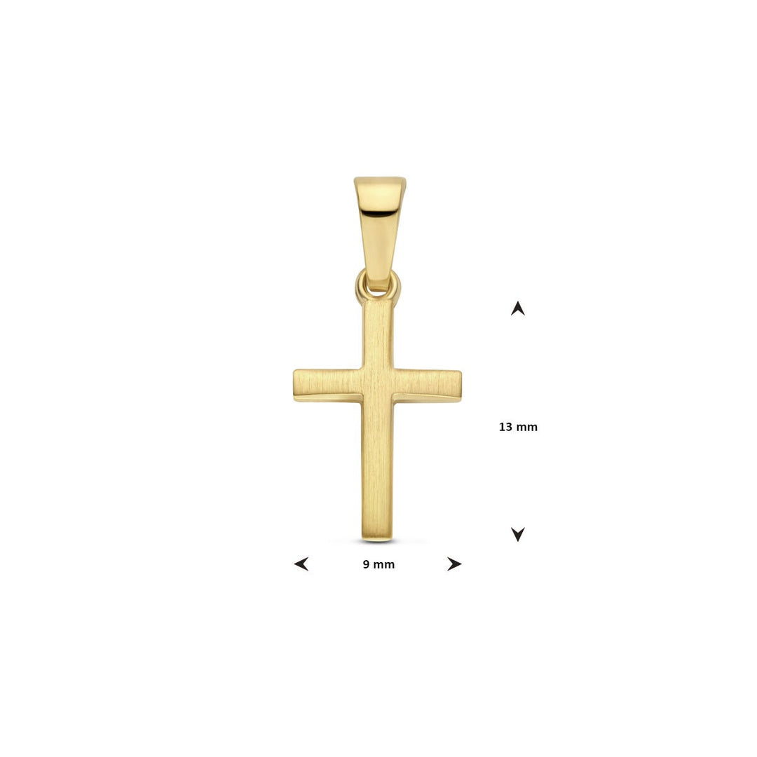 14k geelgouden kruis hanger – tijdloos symbool van geloof