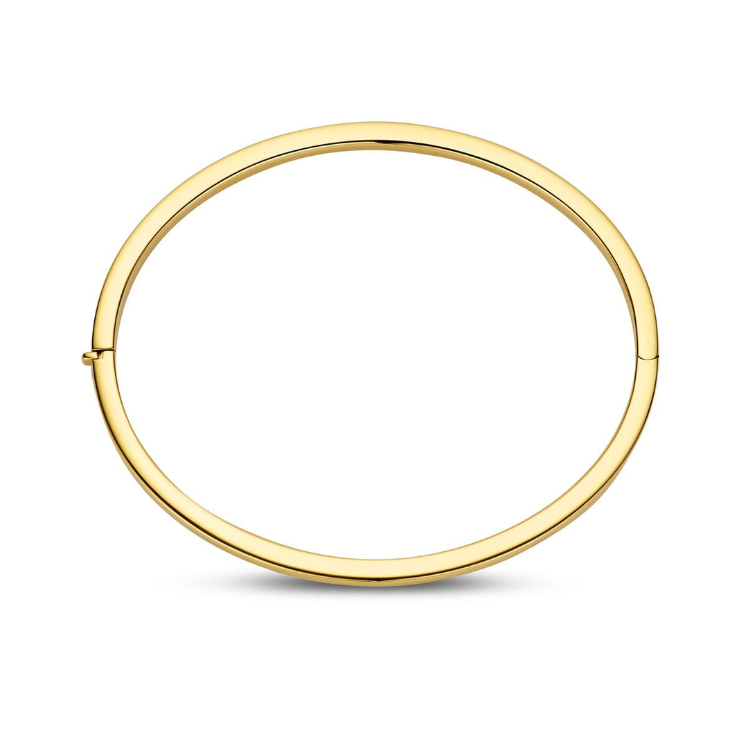 Gouden dames bangle – 14k met scharniersluiting