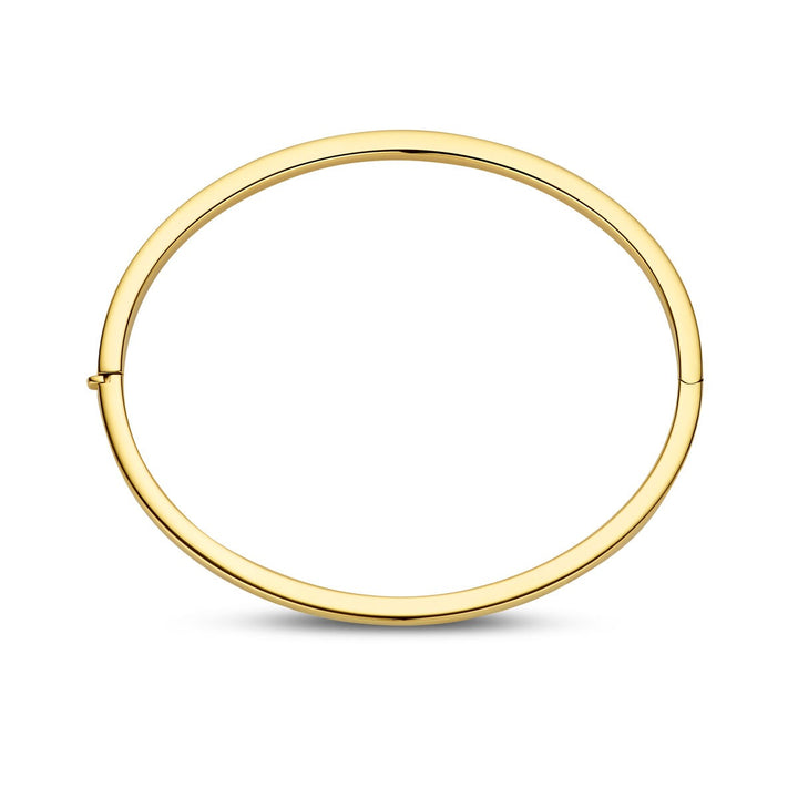 Gouden dames bangle – 14k met scharniersluiting