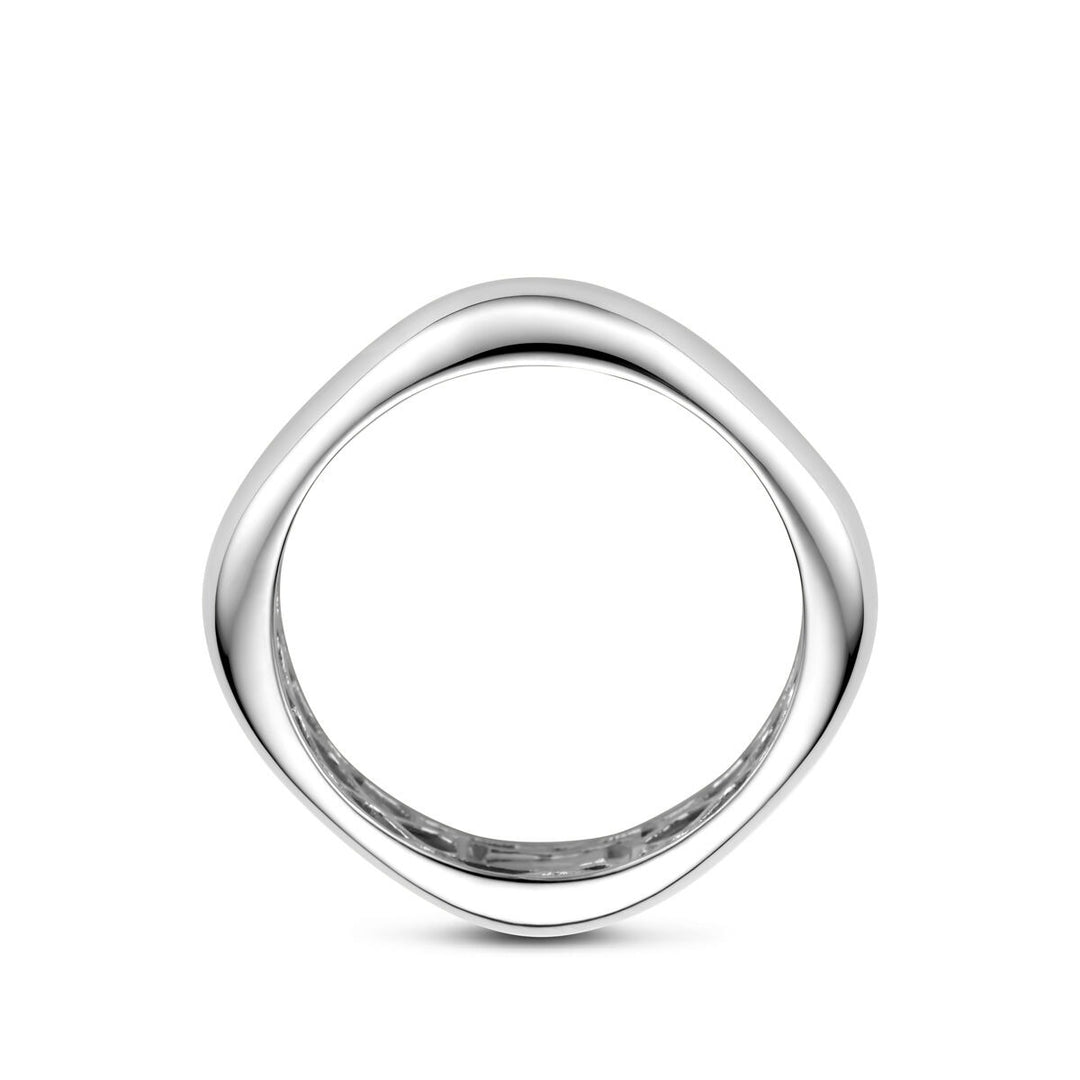 Witgouden ring – 14k witgoud, 4 mm breed
