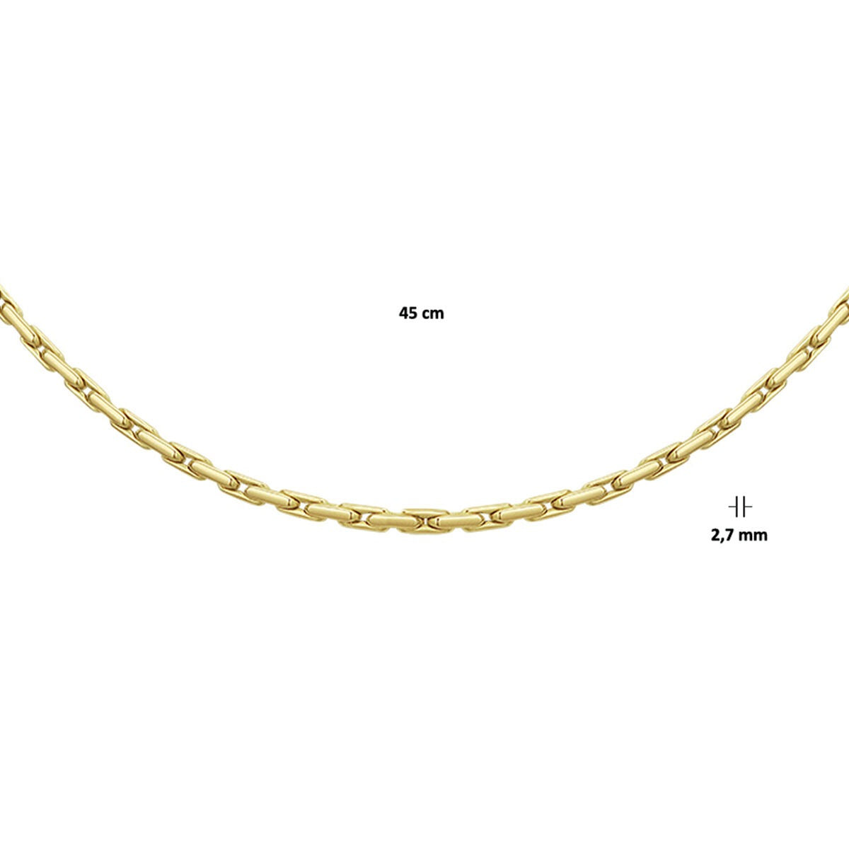 9k Geelgouden Cardano Collier