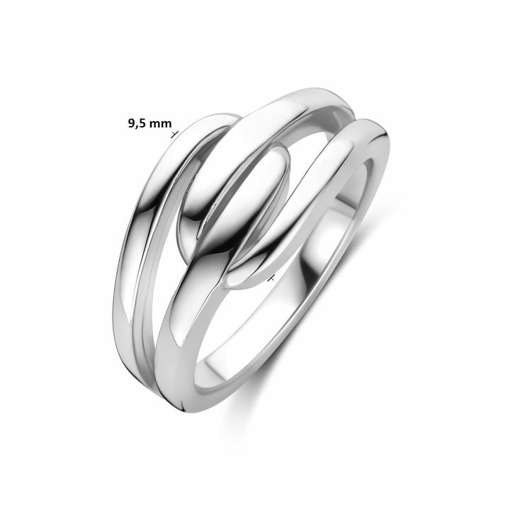 Zilveren damesring – gerhodineerd 925 zilver