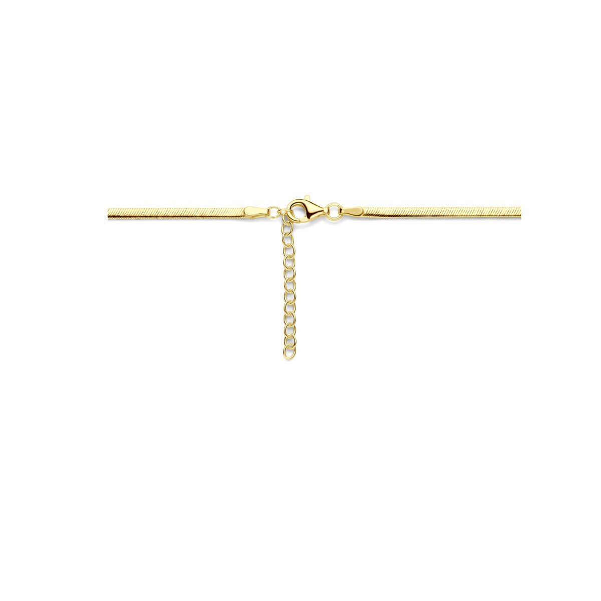 Gourmette ketting verguld – 925 zilver met geelgouden plating, 2.2 mm
