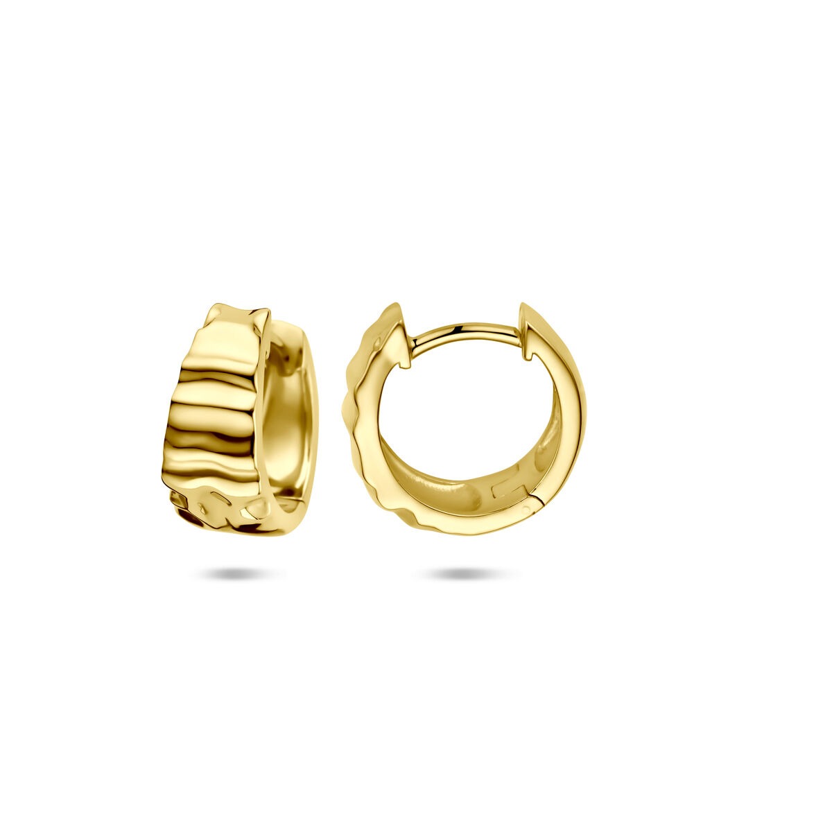 Verguld zilveren klapoorringen – 925 zilver