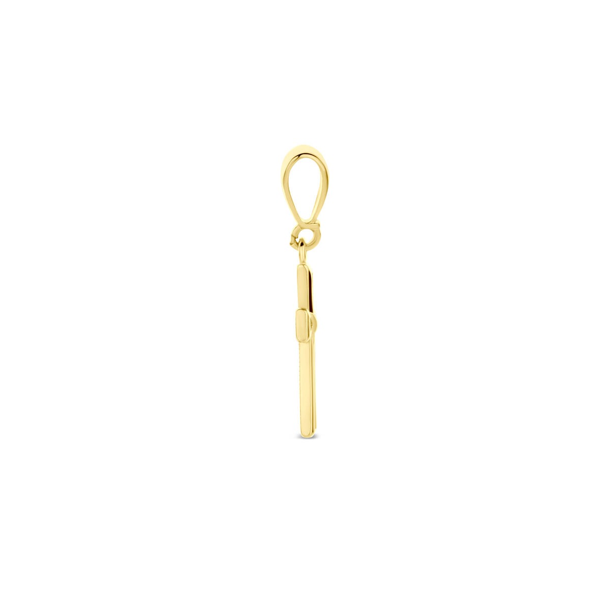 14k geelgouden kruis hanger