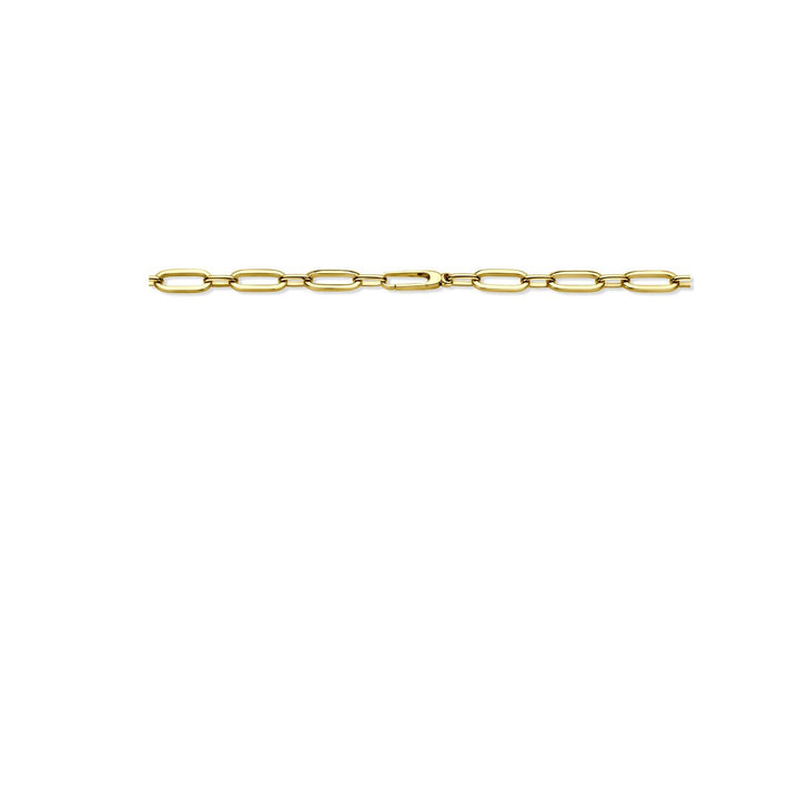 14k Geelgouden anker collier – 6.5 mm breed