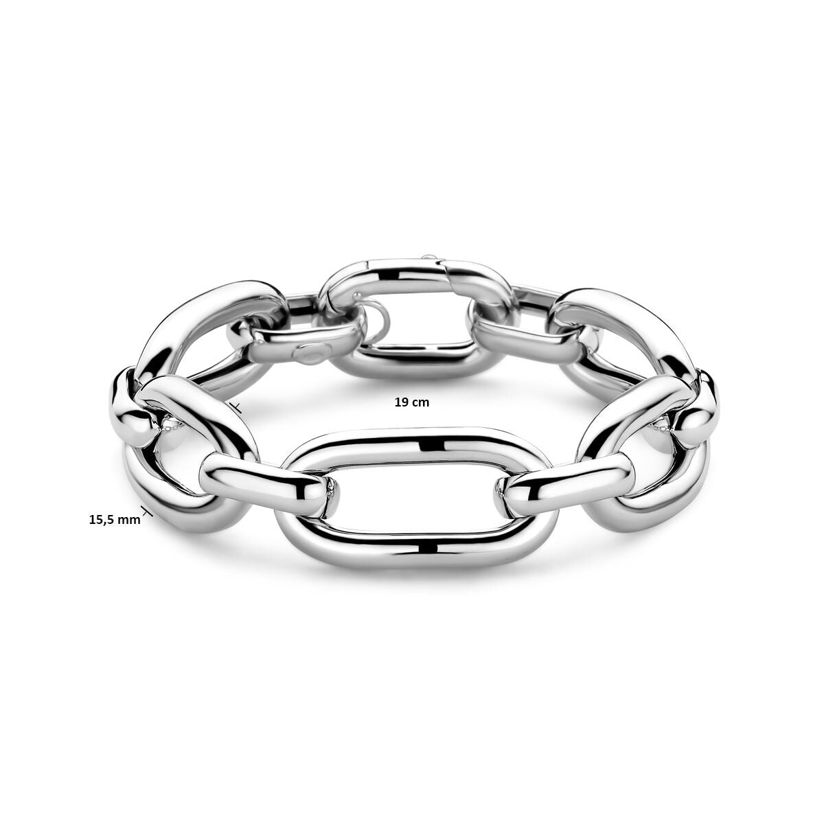 925 Gerhodineerd Zilveren Armband met Anker Schakel