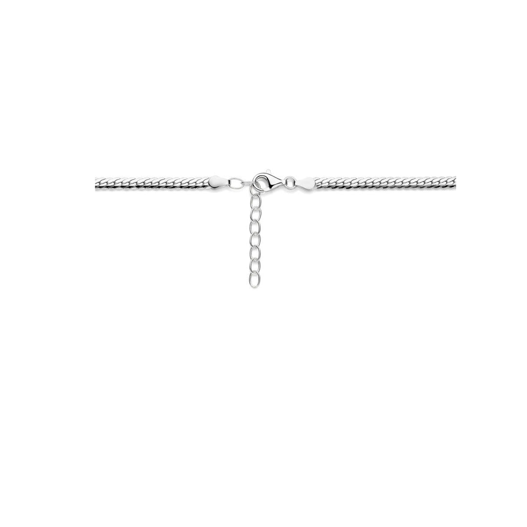 Gourmette ketting zilver – gerhodineerd 925 zilver, 4 mm