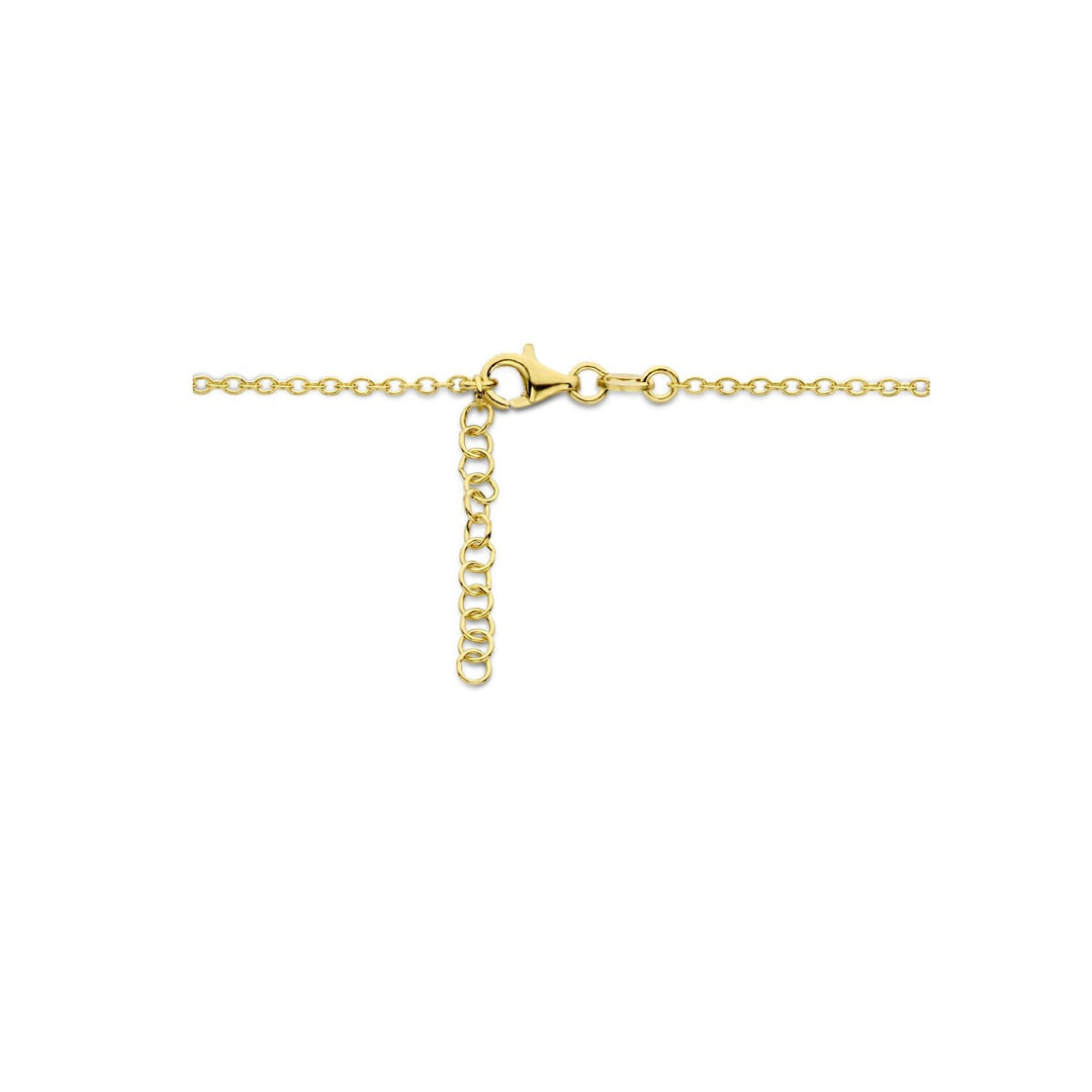 Goudkleurige ketting met hart en infinity symbool