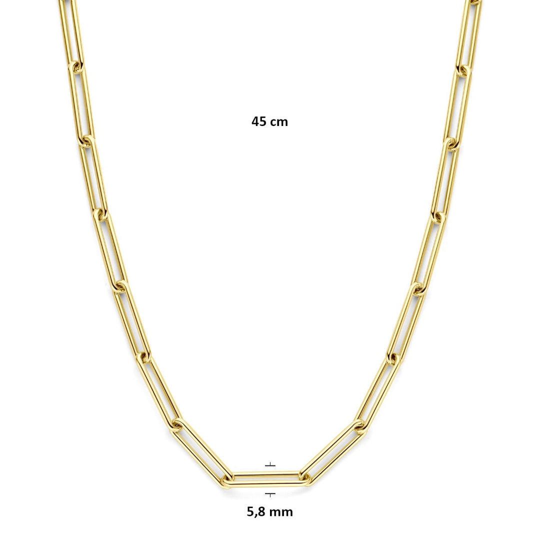 14k Geelgouden anker collier 5,8 mm