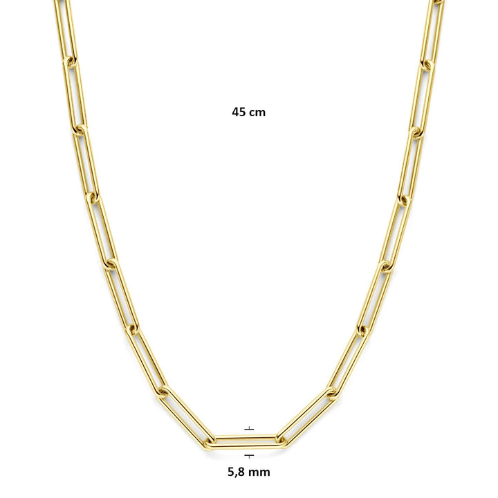 14k Geelgouden anker collier 5,8 mm