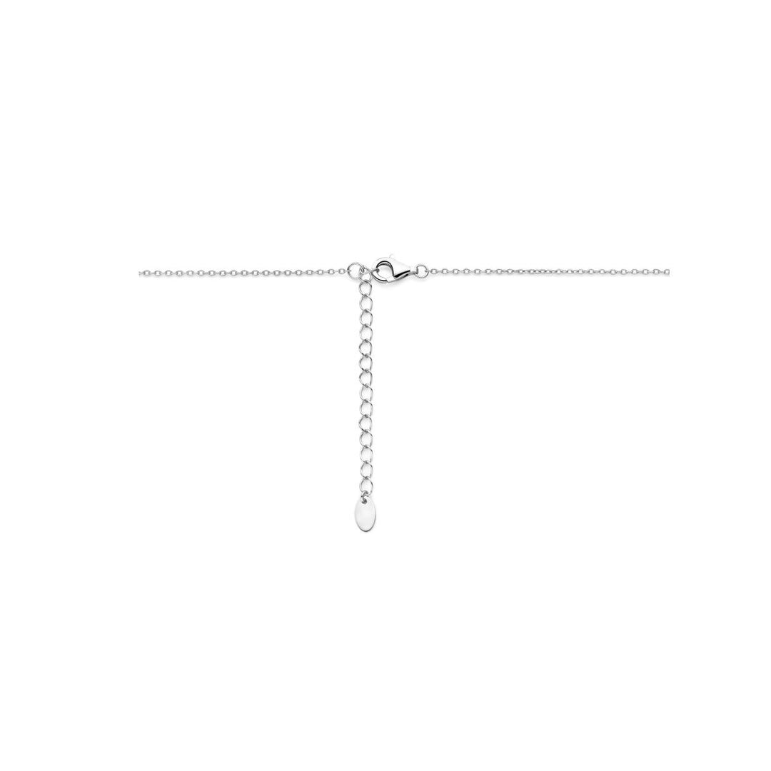 Gerhodineerd Zilveren Collier met Zirkonia – Entourage