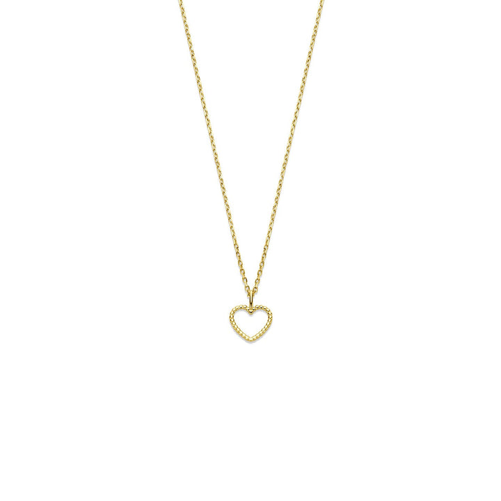 Gouden hartjes collier – 14k